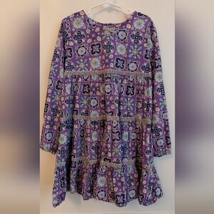 Hanna Andersson Purple Floral Kids Dress